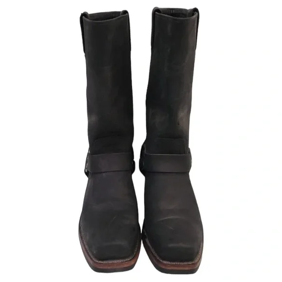 Harley-Davidson Galinda Black Leather Harness Motorcycle Boots D83254 - Picture 5 of 12